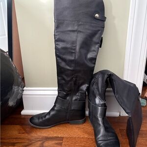 Aldo Black Over the Knee Boots